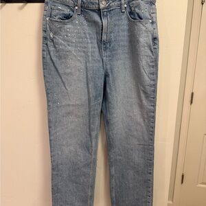 PAIGE Sarah straight ankle embellished Women's Jeans